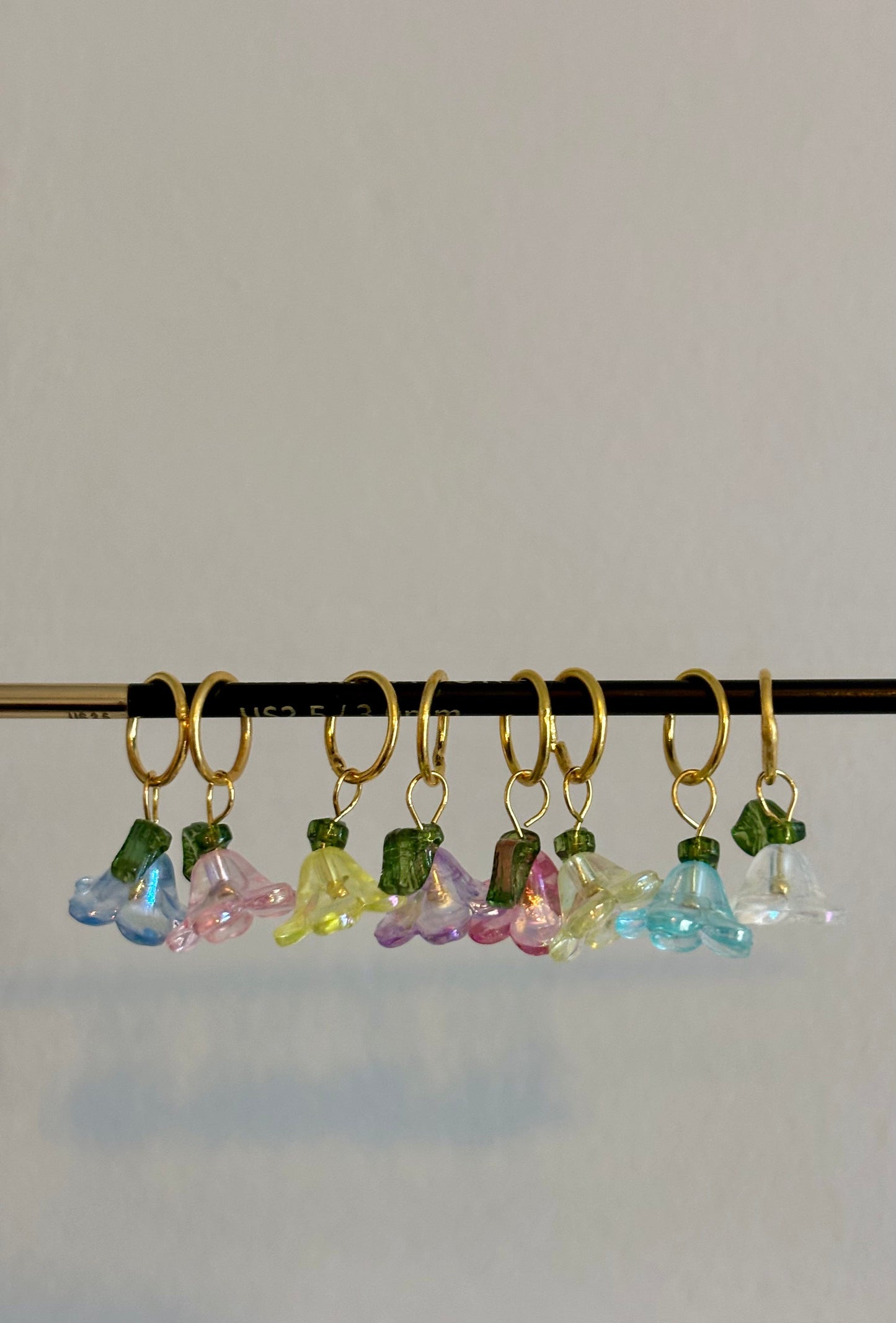 Petunia Stitch Marker Set