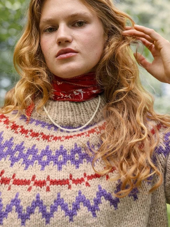 2410-07 Polar-Light Ladies Sweater by Sandnes Garn - Hard Copy Pattern