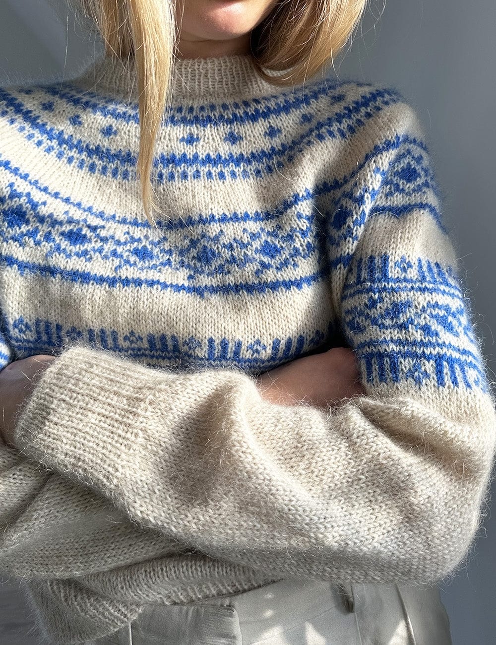 Porcelain Yoke Sweater Kit By Lene Holme Samsø