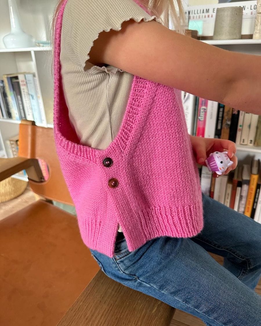 Lulu Slipover Junior by PetiteKnit - Hard Copy Pattern