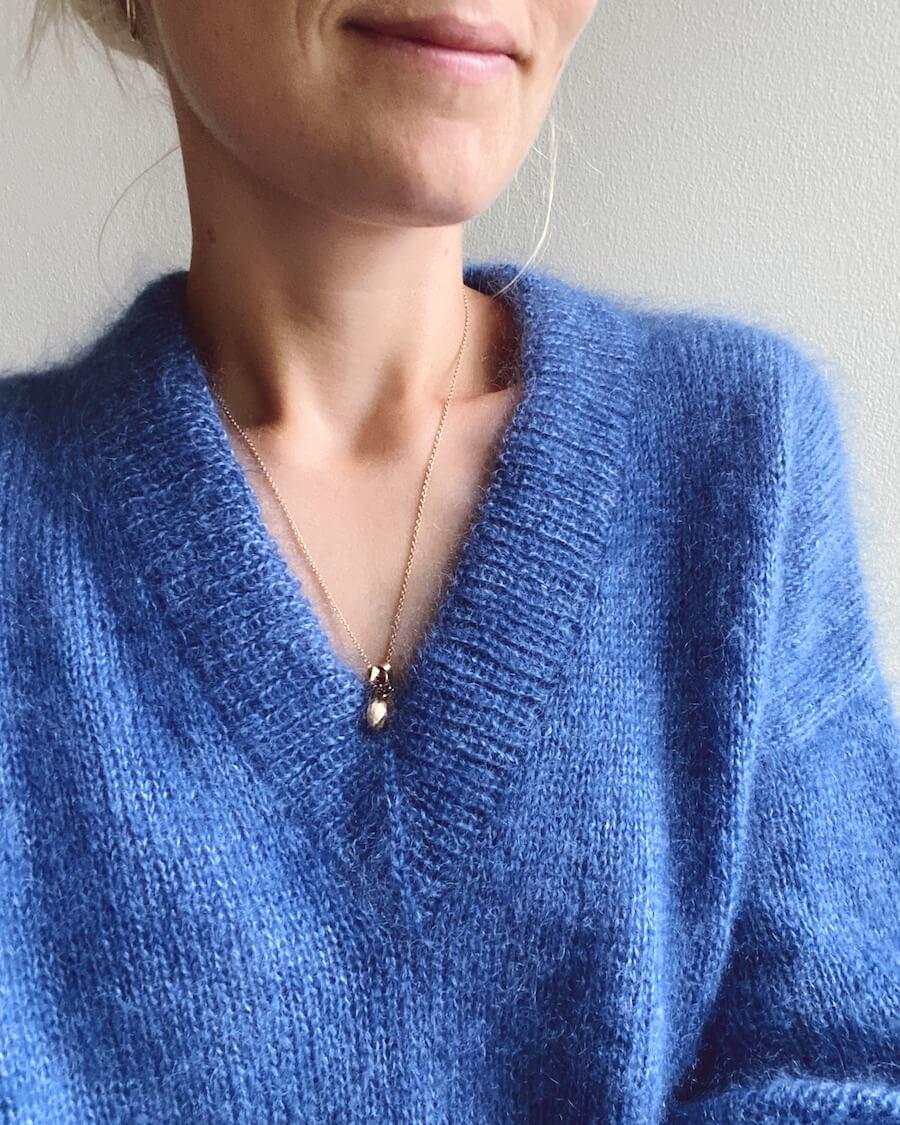 Stockholm Sweater V-Neck by PetiteKnit - Hard copy pattern