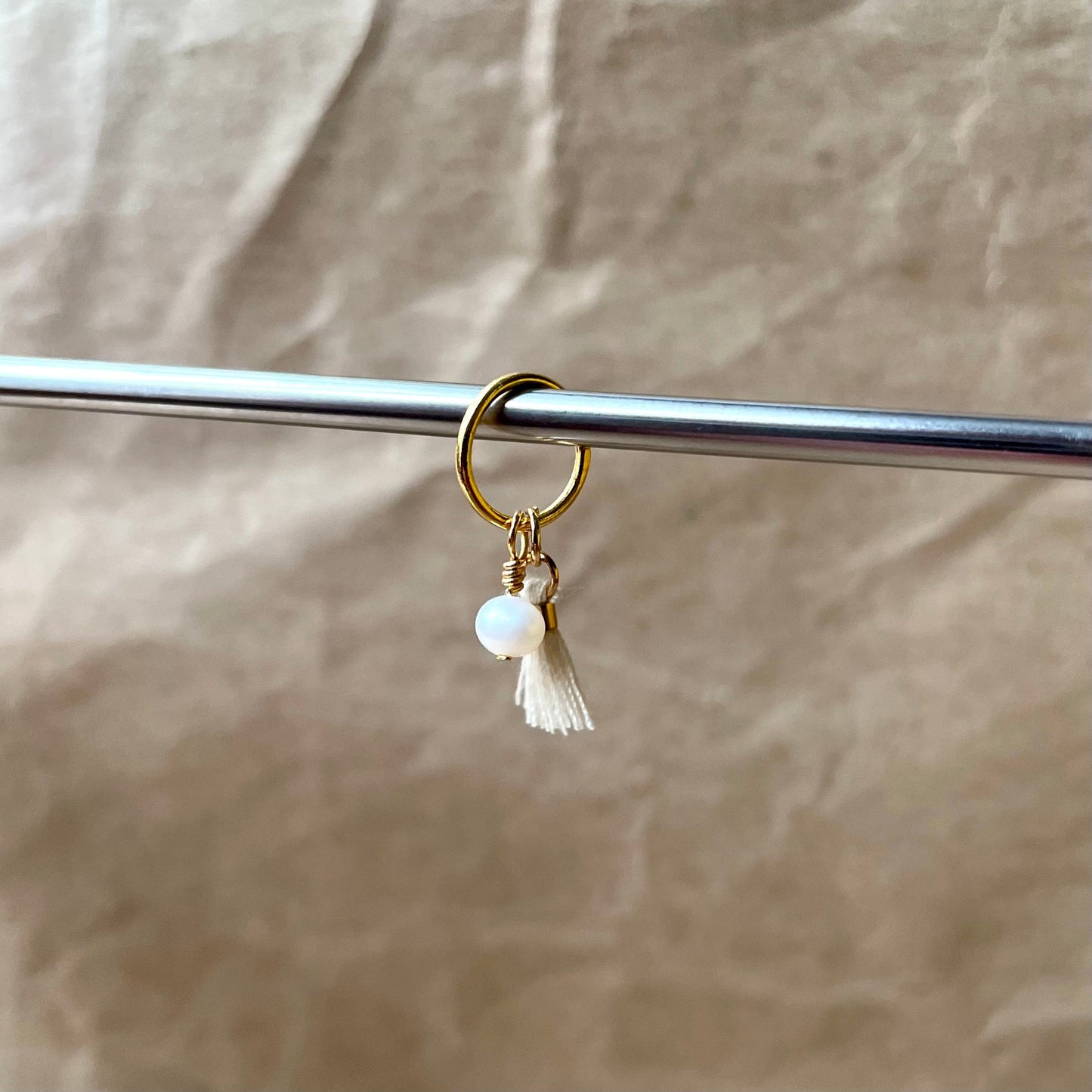 Pearl and Tassel Stitch Marker