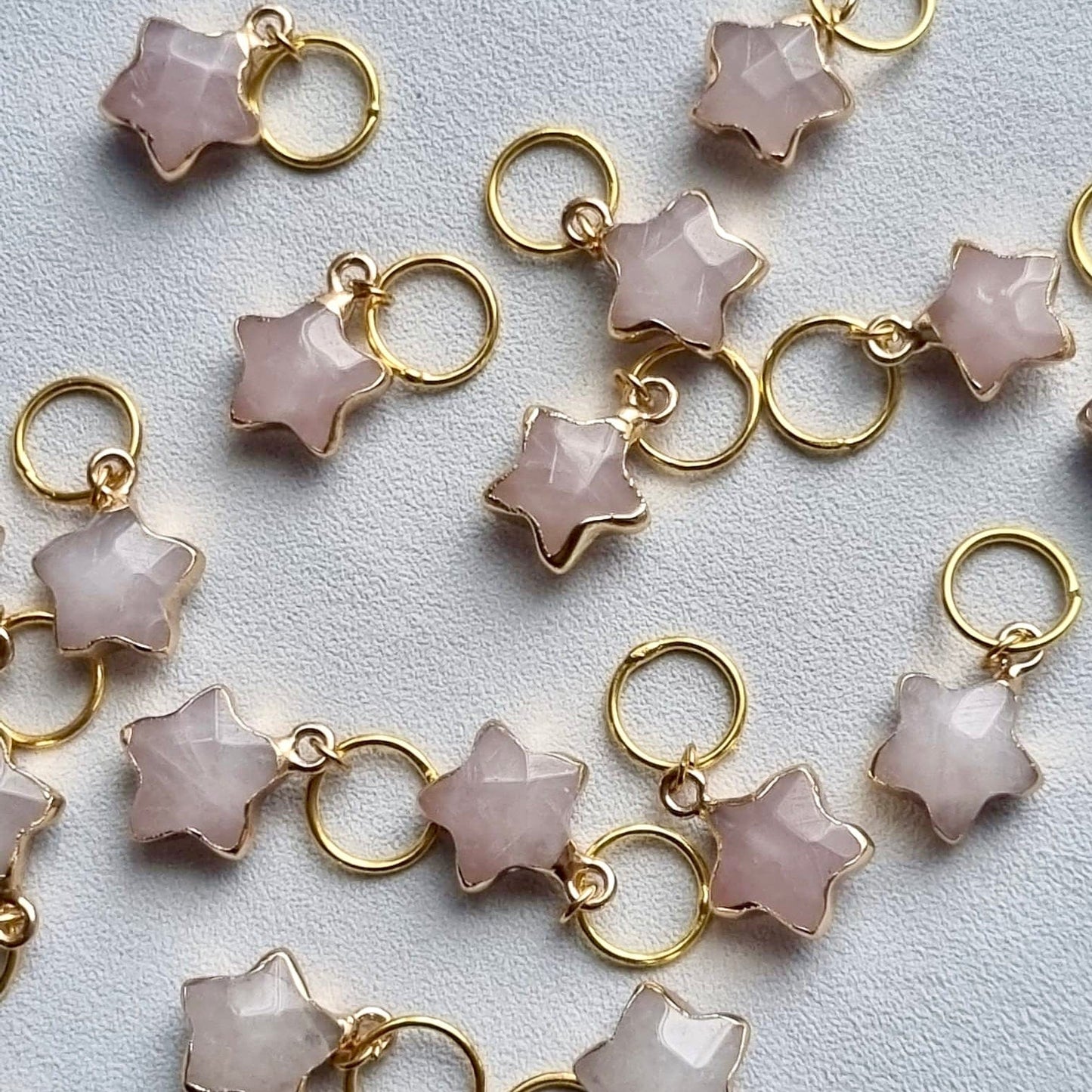 Natural Gemstone Star Shaped Stitch Marker