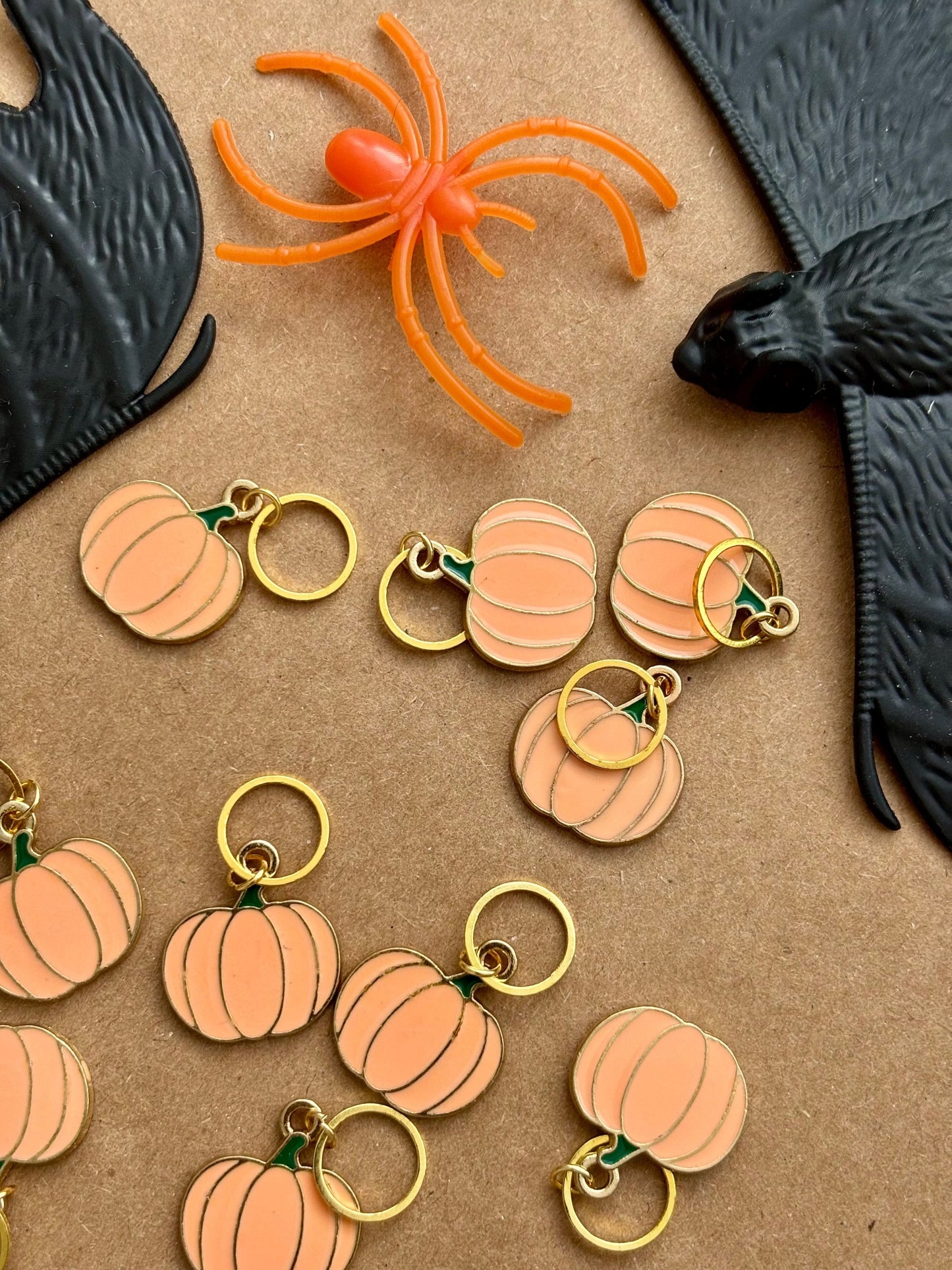 Pumpkin stitch marker