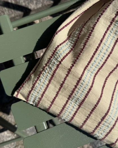 Knitter's String Bag - Seersucker Twin Stripe