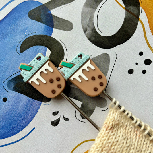 Ice Latte / Bubble Tea Stitch Stoppers