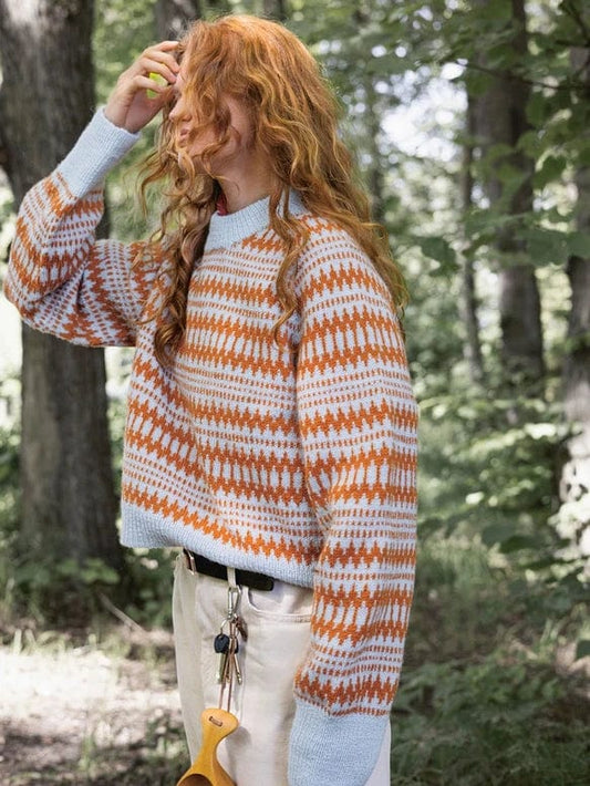2410-04 Kleiva Ladies Sweater by Sandnes Garn - Hard Copy