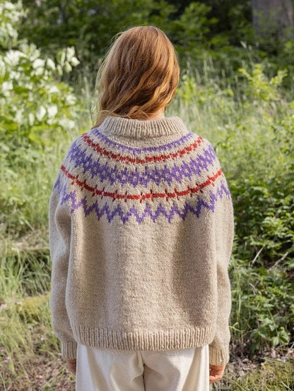 2410-07 Polar-Light Ladies Sweater by Sandnes Garn - Hard Copy Pattern
