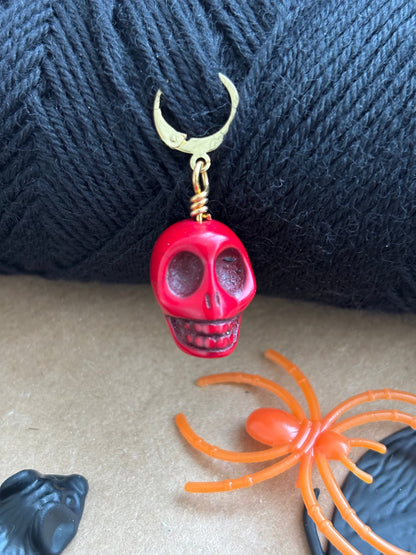 Skull stitch marker / progress keeper