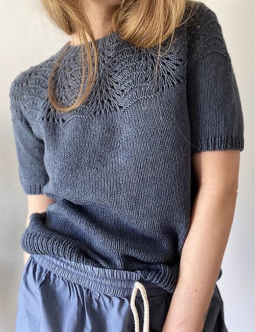 Peacock Tee by LE Knit Kit